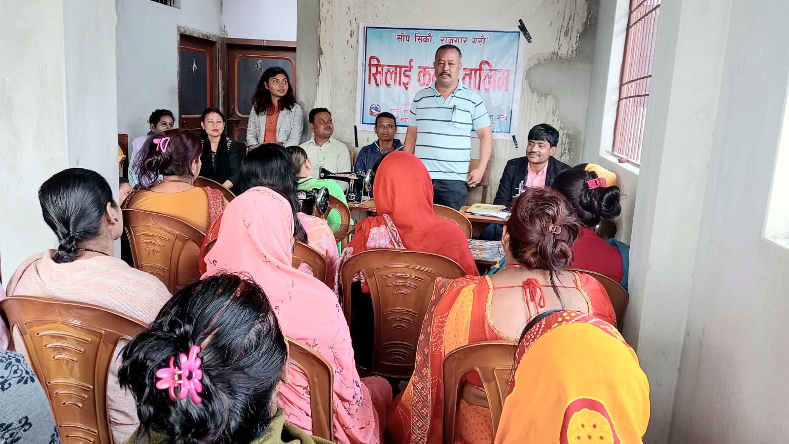 वीरगञ्ज ७ मा ४५ दिने निशुल्क सिलाईकटाई तालिम सुरु  